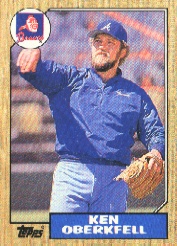 1987 Topps Baseball Cards      627     Ken Oberkfell